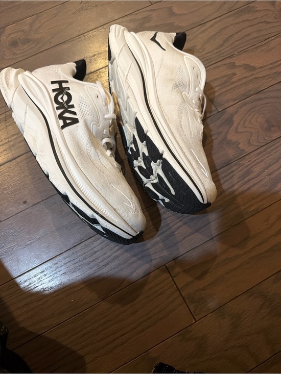 Hoka Other - Hoka One One Clifton 10 Mens Size 10 Black White Athletic Running Shoes Sneaker